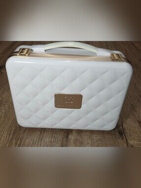 Beautifect Box Makeup Beauty Travel Hard Case White Pre-owned.